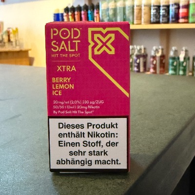 Pod Salt Xtra Berry Lemon Ice – fruchtig-kühles Nikotinsalz-Liquid im Vape Store Berlin Wilmersdorf