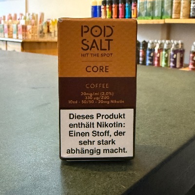 Coffee Liquid mit 20 mg Nikotinsalz von Pod Salt Core – aromatisch & stark – jetzt in Berlin erhältlich