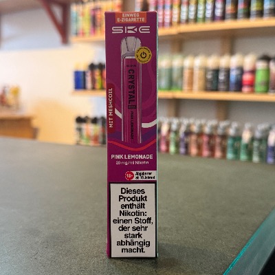Crystal Bar Pink Lemonade – spritziger Zitrusgeschmack, Einweg E-Zigarette im E-Zigaretten Shop Berlin