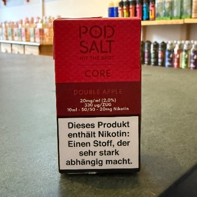 Pod Salt Double Apple Liquid 20 mg mit intensivem Apfelgeschmack im E-Zigaretten Shop Berlin kaufen