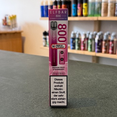 Aroma King Kiwi Strawberry Einweg E-Zigarette in Berlin kaufen. ELF Bar 800 Dragon Fruit Strawberry Einweg E-Zigarette in Berlin – 800 Züge, 20 mg Nikotin