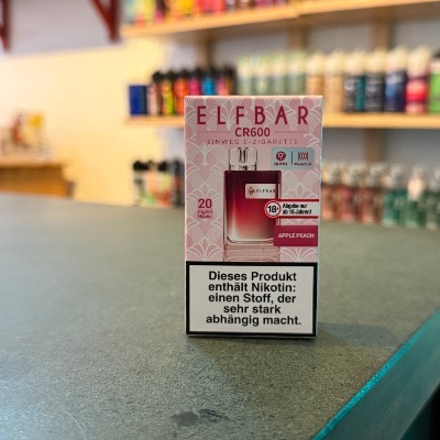 Elfbar CR 600 Apple Peach – fruchtige Mischung aus Apfel und Pfirsich, Einweg E-Zigarette kaufen Berlin Wilmersdorf