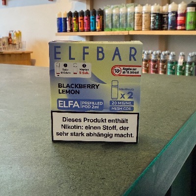 ELFBAR ELFA PODS Blackberry Lemon – fruchtige Brombeer-Zitronen-Mischung, Einweg E-Zigarette im E-Zigaretten Shop Berlin Wilmersdorf