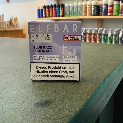 ELFBAR ELFA PODS Blue Razz Lemonade – süß-säuerliche Einweg E-Zigarette, E-Zigaretten Shop Berlin Wilmersdorf