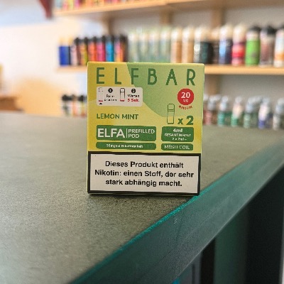 ELFBAR ELFA PODS Lemon Minze – frischer Zitronen-Minz-Geschmack, Einweg E-Zigarette in Berlin Dampferladen