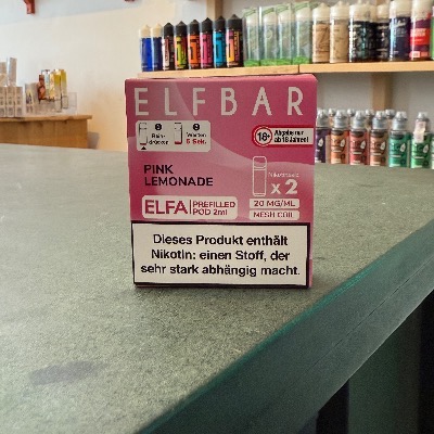 Elfbar Elfa Pods Pink Lemonade – erfrischende rosa Limonade, Einweg E-Zigarette kaufen in Berlin, Dampferladen Wilmersdorf
