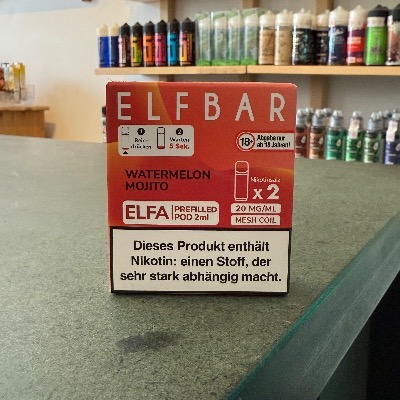 ELFBAR ELFA PODS Watermelon Mojito – erfrischende Wassermelone mit Minzgeschmack, Einweg E-Zigarette im Dampferladen Berlin