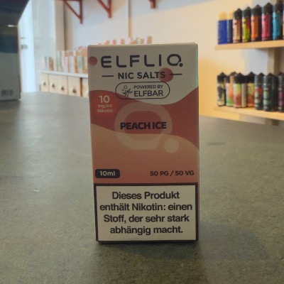 Elfbar Elfliq Peach Ice Liquid kaufen in Berlin – Pfirsich trifft Eis für deine E-Zigarette