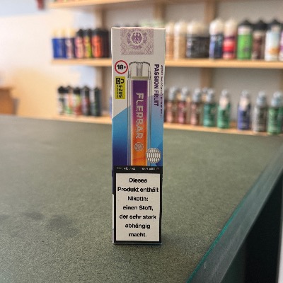 Aroma King Green Apple Einweg E-Zigarette in Berlin kaufen. FLER Bar Einweg E-Zigarette Passionfruit – 800 Züge, 20 mg Nikotin, erhältlich in Berlin