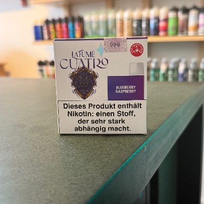 LaFume Quatro Blueberry Raspberry – fruchtige Mischung aus Blaubeere und Himbeere, Einweg E-Zigarette im Dampferladen Berlin kaufen