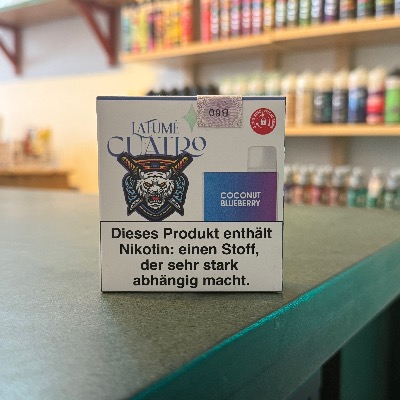  LaFume Quatro Coconut Blueberry – exotische Mischung aus Kokosnuss und Heidelbeere, Einweg E-Zigarette im Dampferladen Berlin kaufen