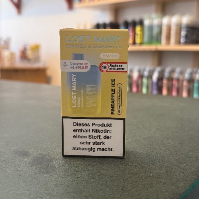 Elf Bar Lost Mary - Pink Lemonade Einweg E-Zigarette in Berlin kaufen. Lost Mary BM 600 Pineapple Ice Einweg E-Zigarette in Berlin – 600 Züge, 20 mg Nikotin