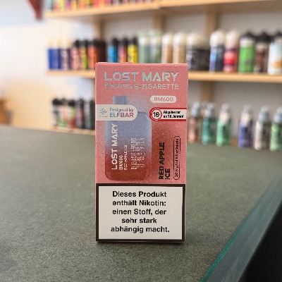Elf Bar Lost Mary - Pink Lemonade Einweg E-Zigarette in Berlin kaufen. Lost Mary BM 600 Red Apple Ice Einweg E-Zigarette in Berlin – 600 Züge, 20 mg Nikotin