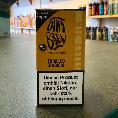 Ohm Brew Tobacco Ziggicig Liquid mit echtem Tabakaroma im E-Zigaretten Shop Berlin Wilmersdorf kaufen