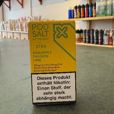 Pod Salt Xtra Pineapple Passion Lime – exotisch-fruchtiges Nikotinsalz-Liquid im Vape Shop Berlin kaufen
