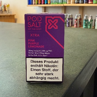 Pod Salt Xtra Pink Purple Lemonade – fruchtige Beerenlimo für dein Pod-System im E-Zigarettenshop Berlin