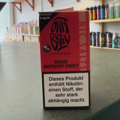 Ohm Brew Rocking Raspberry Liquid mit Himbeer-Vanille-Note im E-Zigaretten Shop Berlin Charlottenburg kaufen