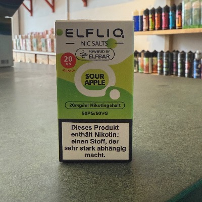 Sour Apple Elfliq Liquid von Elfbar – fruchtiges Nachfüllliquid kaufen in Berlin Wilmersdorf