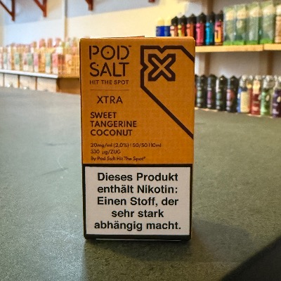 Pod Salt Xtra Sweet Tangerine Coconut – exotisches Liquid mit Mandarine & Kokos im Vape Store Berlin