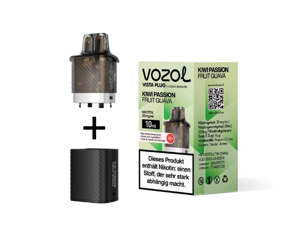 Vozol Vista Plug Kiwi Passionfruit Guava Pods 20mg im E-Zigaretten Fachhandel kaufen