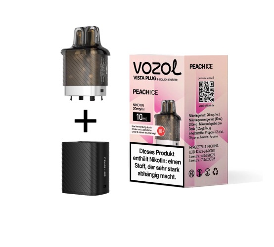 Aroma King Green Apple Einweg E-Zigarette in Berlin kaufen. Vozol Vista Plug Peach Ice Pods 20mg für Pod-System in Berlin kaufen
