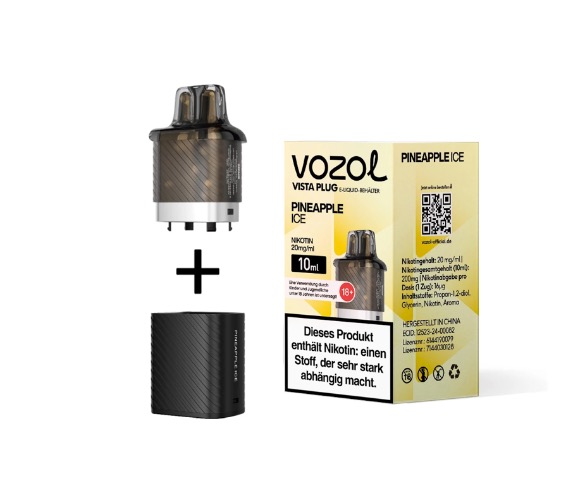 Aroma King Green Apple Einweg E-Zigarette in Berlin kaufen. Vozol Vista Plug Pineapple Ice Ersatzpods 20mg im Fachhandel kaufen